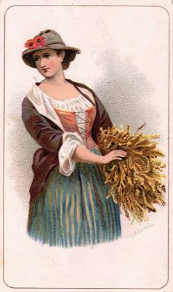 Woman with wheat