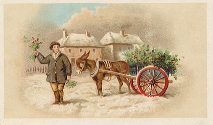 Arbuckle - man w/ donkey and cart