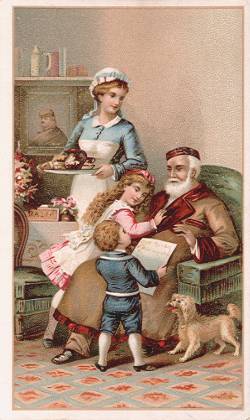 Arbuckle - grandpa, children, dog, maid