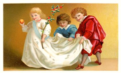 Arbuckle - girl in long white dress, boys behind