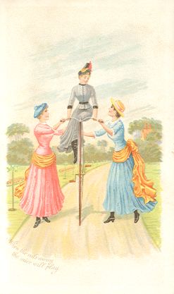 Arbuckle - high-wheel bicycle, "When the cat's away, the mice will play"