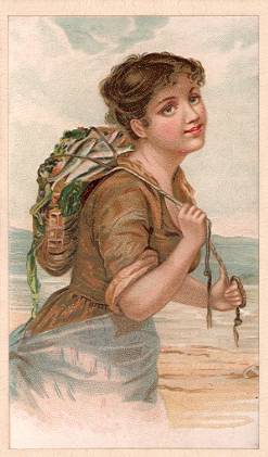 Arbuckle - Emily Harding - woman w/ bundle of fish on back
