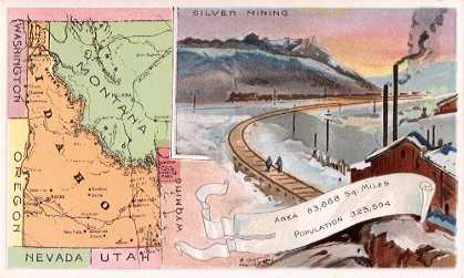 Idaho map - Silver Mining