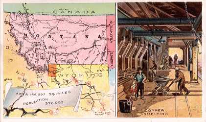 Montana map - Copper Smelting