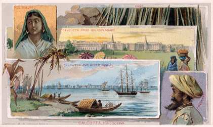 Calcutta, India - Esplanade; River H'ugl'i;