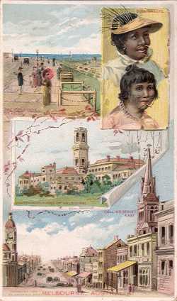 Melbourne, Australia - Bushrangers; The Esplanade, St. Kilda; Government House of Melbourne; Collins Street East