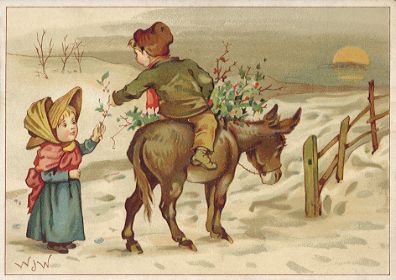 Arbuckle - boy riding donkey