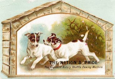 Nation's Pride Sewing Machine - trade card