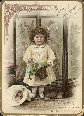Allen & Ginter Pet Cigarettes trade card